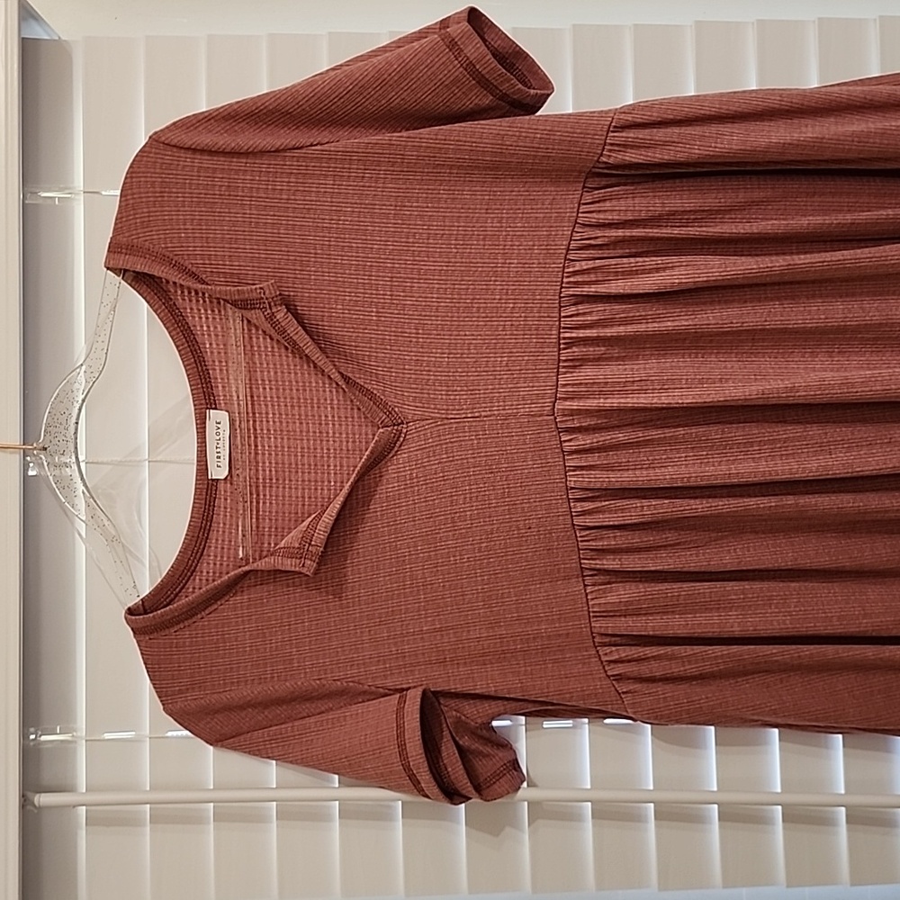 First Love Dusty Rose Maternity Top